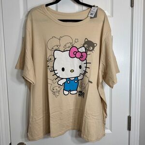 NWT. Sanrio Hello Kitty and Friends graphic t-shirt 3X.